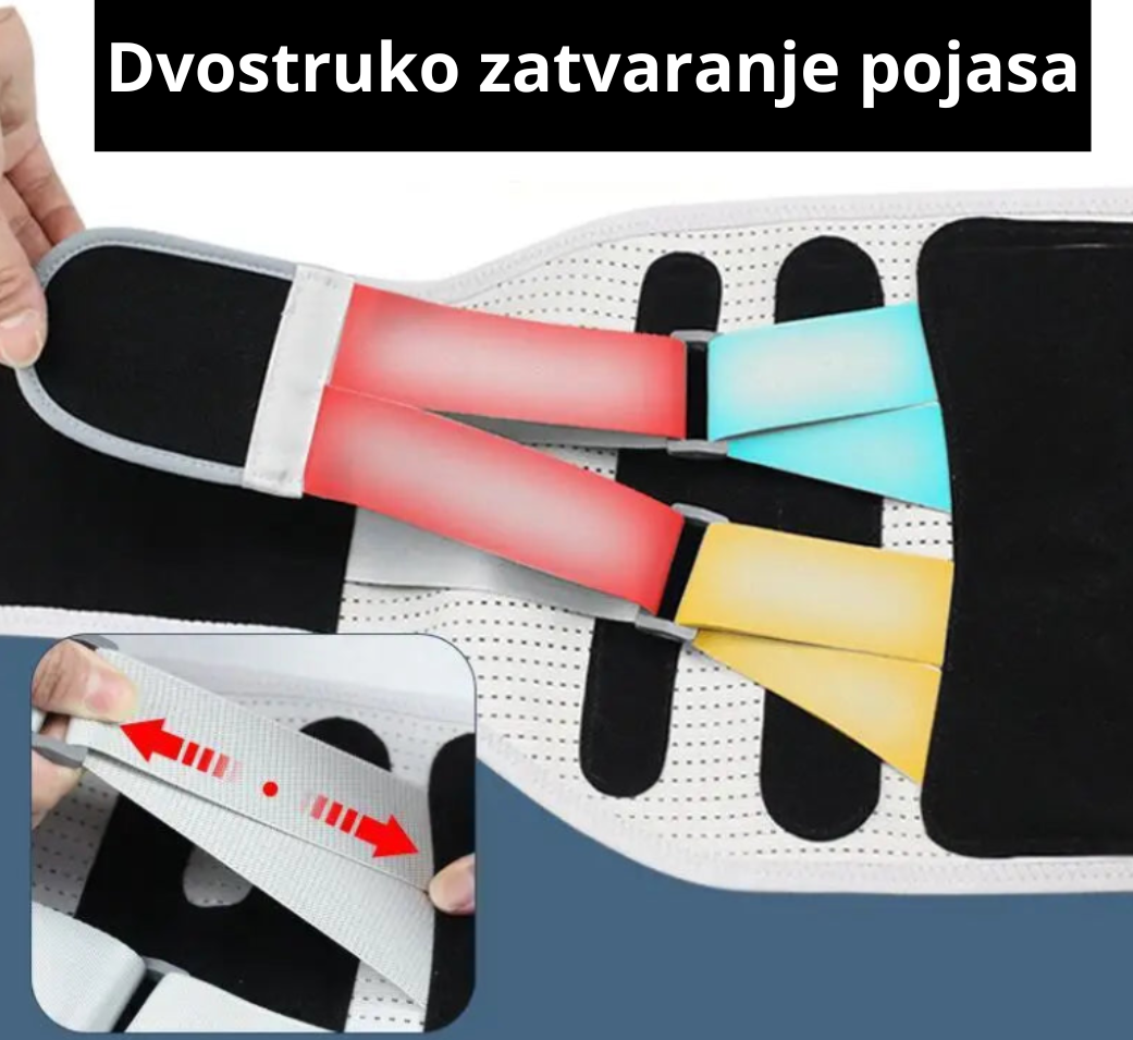 Naš najbolji Pojas za Kičmu - Sivo Beli