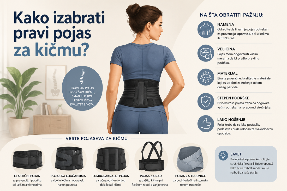 Kako izabrati pravi pojas za kičmu?