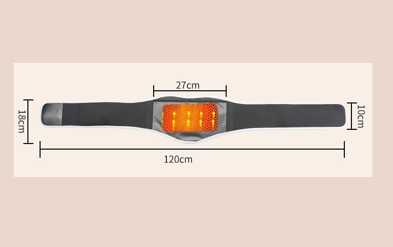 Medicinski Pojas za Kičmu - Toplota - Crni